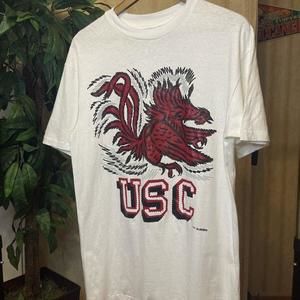 Retro 80S Usc South Carolina Gamecocks Shirt Collection Tee